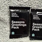 Lot Of 4 Cards Against Humanity Seasons Greetings Card Game Expansion Pack