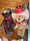 Lot 9 Boyds Mini Miniature Dollhouse Bears Jointed Very Cute 2-2 5    Buy Now Look