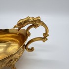 Vintage Corbell   Co Ornate Gravy Boat Gold Wash Dragon Handle Footed Sauce