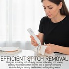 Electric Stitch Remover Tool For Embroidery And Sewing   Rechargeable White