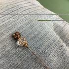 Antique Victorian Era Glass Beaded Hatpin   Stick Pin
