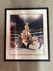 25    X 21    Muhammad Ali Signed Poster Professionally Framed With Certificate