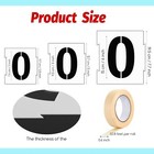20 Pieces Curb Stencil Kit 0-9 Address Number Stencil Reusable Plastic Numbers