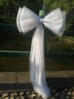12pc Big Tulle Pew Bows big Pew Bows  Tulle Bows  Formal Wedding Decor
