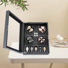 Led Light Automatic Watch Winder Box Display Storage Case 8 5 Watch Winder Box