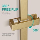 Shower Slide Bar - Stainless Steel Construction - Adjustable Height Shower Rail