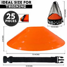 Disc Soccer Cones For Training Kids - 25 50 100 200 Small Plastic Cones For Spor