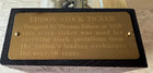 Thomas Edison Stock Exchange 1870 Brass Ticker Tape Machine Replica Bookend