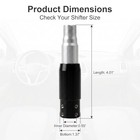 1 Pc Shifter Gear Shift Knob Adapter  Aluminum Alloy Converter Kit For Non