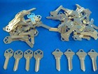 50 Pc Locksmith Key Blank Asst Kw1   Sc1 Fits Kwikset   Schlage Brass Usa Made