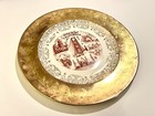 California Landmarks 22k Gold Souvenir Decor Plate Carol China Vintage Antique