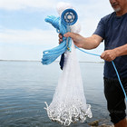 6 8 10 12 20ft Fishing Cast Net Bait Easy Throw Hand Cast Strong Nylon Trap Mesh