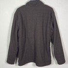 Orvis Mens Large Quarter Zip Pullover Sherpa Lined Brown Fleece Classic