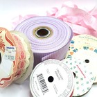 Vintage Ribbon Lot Mixed Craft Supplies Multicolor Lace Velvet Gingham Trim Set
