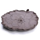 Reservoir Tea Tray Small Tea Plate Yixing Zisha Holder For Tea Set Lotus Design