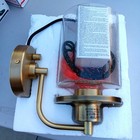 Threshold Brass Wall Sconce Clear Glass Shade Plug-in Or Hardwire Gold Light