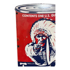 Vtg Tiopet Pure Pennsylvania Motor Oil Porcelain Metal Advertising Sign  21x12 