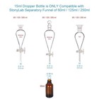 Stonylab 30ml  1 Oz  6-pack  Glass Dropper Bottle  30 Ml  pack Of 6   Brown