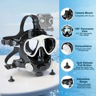 Us Stock 180   View Panoramic Full Face Scuba Diving Mask Support Scuba Tank