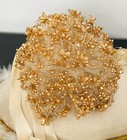 Stunning  Antique 1920  Bee Wax Crystals Bridal Set -  Bouquet   Casquet Tiara