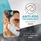 Shower Mirror Fogless For Shaving - Flat Anti Fog Mirror With Razor Holder For S