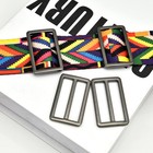 10pcs Metal Slide Tri-glide Buckle Webbing Strap Adjustable Buckle Fasteners For