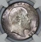 1902 Great Britain Silver 1 2c Half Crown Ngc Ms 64 Amethyst Toning