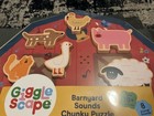 Brand New Gigglescape Barnyard Sounds Chunky Puzzle Set Double-sided Puzzle 18m