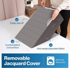 Double Leg Elevation Pillow Post Surgery Support Jacquard Cover
