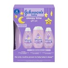 Johnson s Baby Sleepy Time Gift Set Calming Shampoo Bedtime Bath Lotion 3 Items