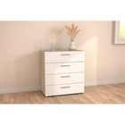 Tvilum Austin 4 Drawer Chest In Oak Structure white High Gloss
