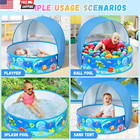 Baby Beach Tent  Pop-up Above Ground Pool  Foldable Kiddie Pool With Sun Shelter
