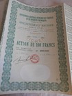 Vintage Share Certificate Stocks Actions Bonds Chemicals Lantz   Cie Richer