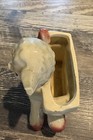 Vtg 1950 s Little Lamb Planter Nursery Baby Gift Pink White
