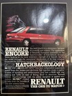 Framed Vintage Renault Encore Ad Car Print
