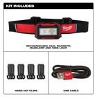 Milwaukee 2012r Rechargeable Magnetic Headlamp And Task Light W  450 Lumens
