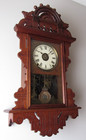 Antique Seth Thomas  eclipse  Hanging Kitchen Wall Clock With Alarm 8-day