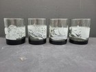 Set Of 4 Mcdonald   s Promo Hawaii Smokey Grey Glasses W  Box  free Shipping 