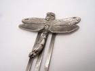 Vtg Metal Bookmark With Dragonfly