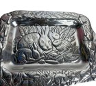 Vintage Cast Aluminum Bunny Tray Easter Spring Rabbit Platter Farmhouse Decor