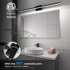 Volisun 48 Inch Vanity Light For Bathrooms  30w Dimmable 5cct Bathroom Black
