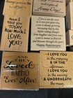 Lot Of 18 Rubber Stamps Phrases Love Words Scrapbooking