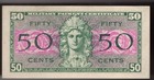 50 Cents Mpc Series Of 521 Plate   67   Au unc   crisp 
