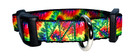 Bright Tie Dye Pet Collar  3 4 Inch Width Adjustable Cute Dog Collar