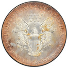 1987  1 American Silver Eagle Pcgs Ms65 - Beautiful Peripheral Toning