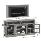 Led Tv Stand For Tvs Up To 70 Inch Entertainment Center W  Adjustable Shelves