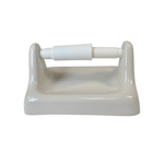 Vintage White Ceramic Tile Tp Holder Toilet Paper Porcelain Mid Century Modern
