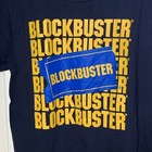 Blockbuster Video Movie Rental Store Vintage Blue Graphic Shirt Sz L