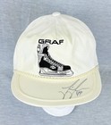 Vintage Graf Hat Cap Snap Back White Hockey Skate Autographed Mens One Size 90s