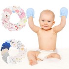 15 Pairs 0-6 Monthes Baby Infant Anti-scratch Cotton Mittens Gloves Baby Gloves
